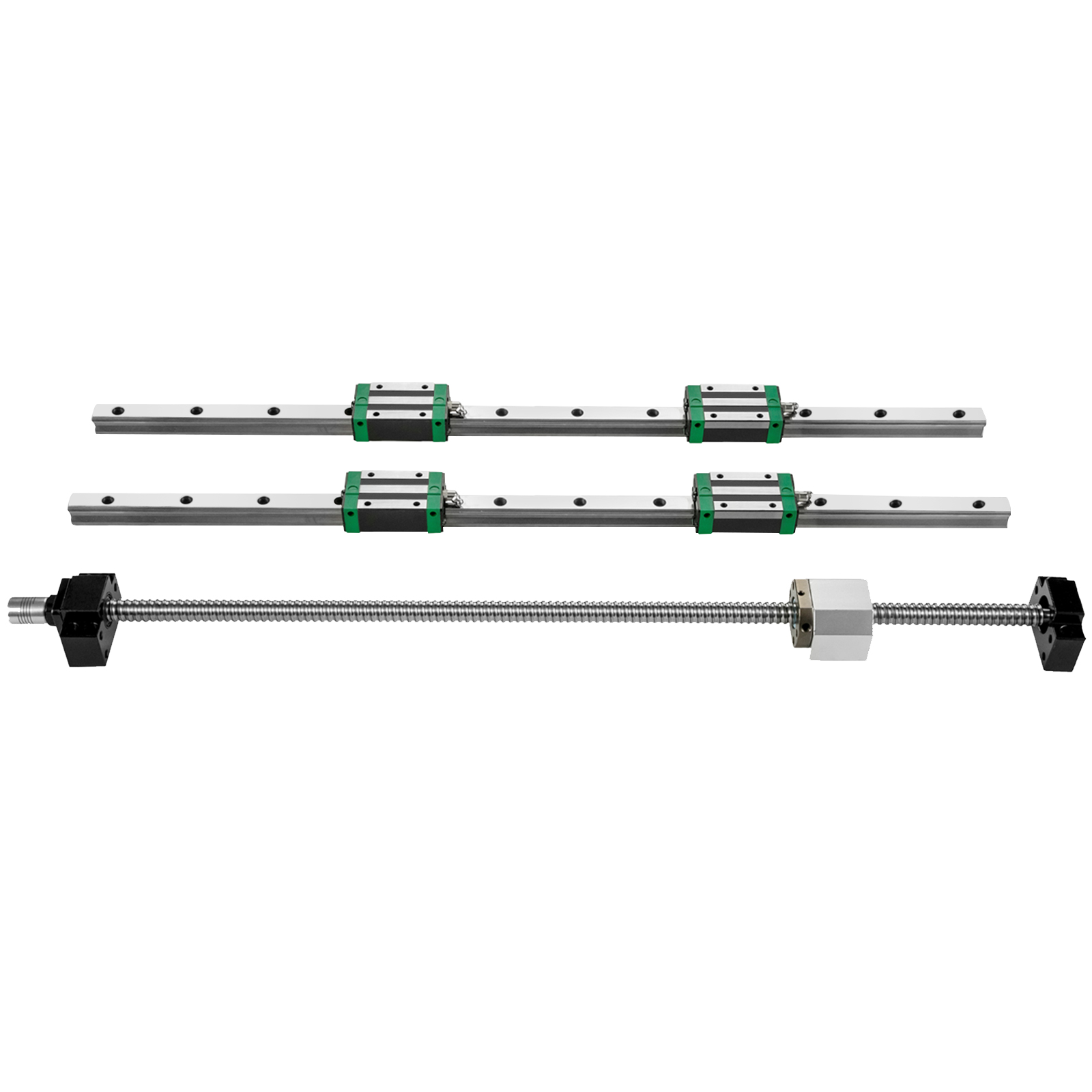 Riel de guía lineal, 2 piezas, - Hgr20 Linear Guide Rail Ballscrew Set reseña y precio